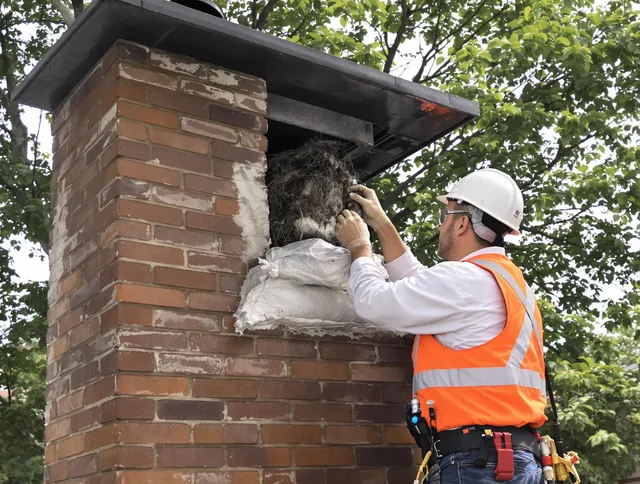 Humane removal of debris and animals by Temple City Chimney Sweep in Temple City, CA
