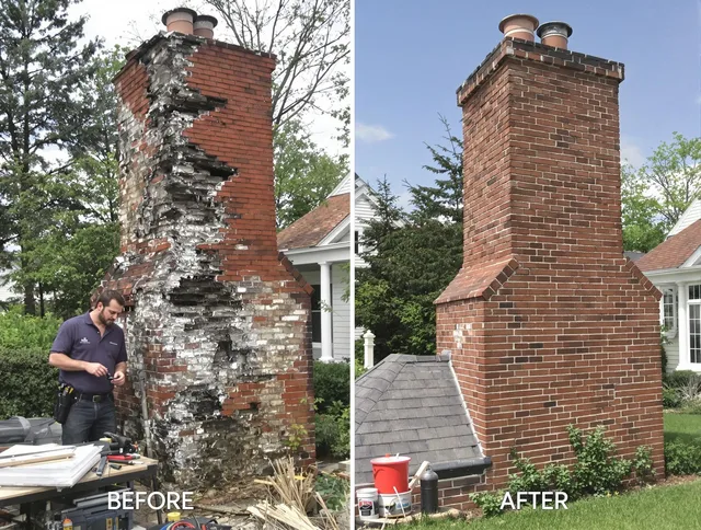 Temple City Chimney Sweep performing a full chimney restoration in Temple City, CA