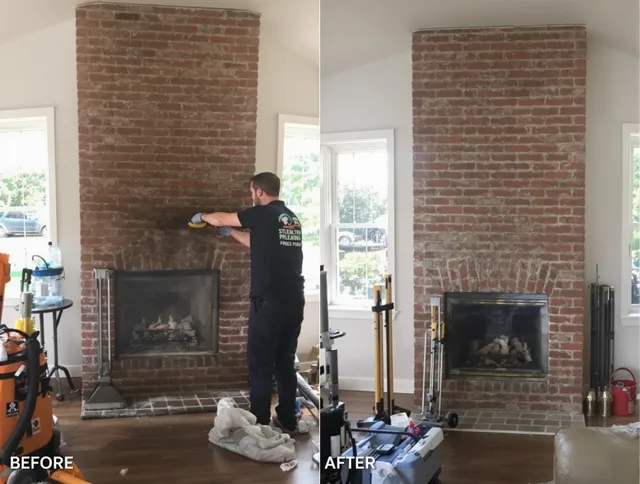 Finished chimney sweeping service by Temple City Chimney Sweep in Temple City, CA