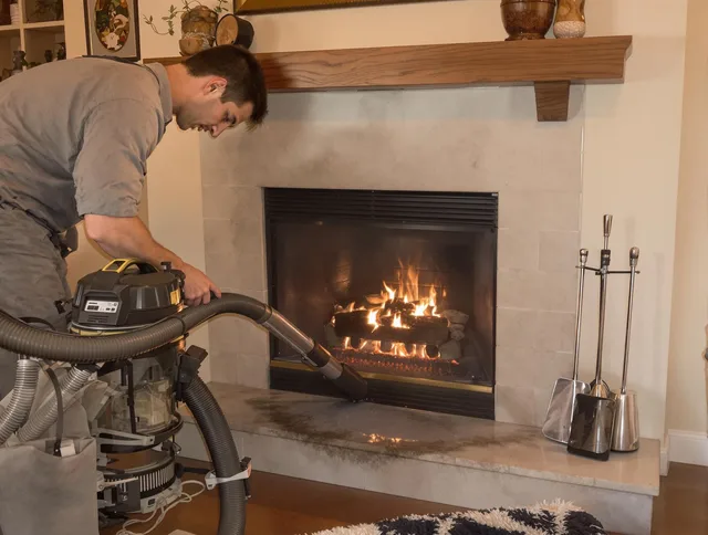 Routine fireplace upkeep by Temple City Chimney Sweep in Temple City, CA