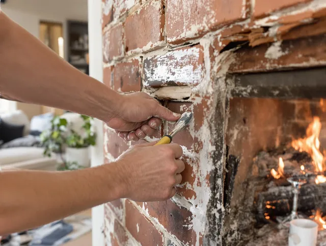 Routine fireplace repair by Temple City Chimney Sweep in Temple City, CA