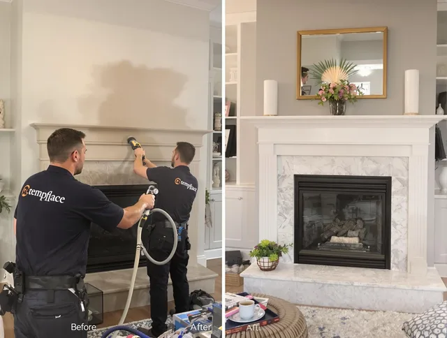 Professional soot removal by Temple City Chimney Sweep team in Temple City, CA